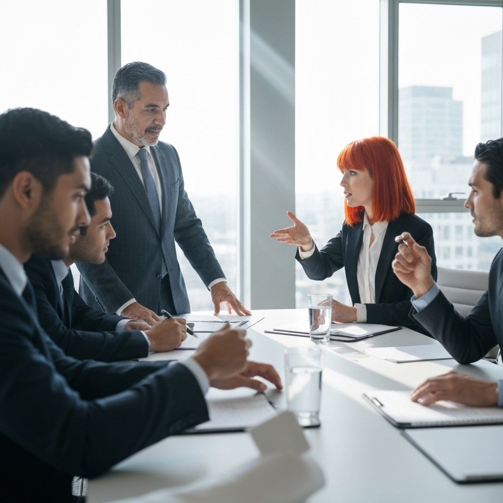 Professional business consultation meeting with SOCIOOKEY team discussing digital marketing strategy